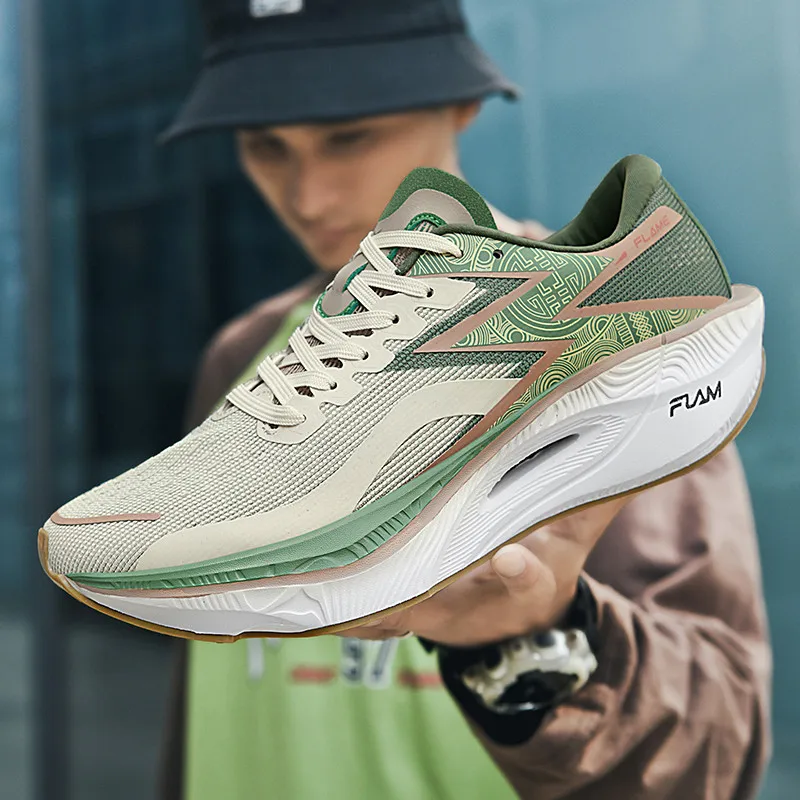 Tênis de Corrida com Placa de  - Breathable Mesh Athletic Shoes avaliação e preço